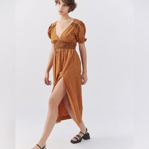 Urban Outfitters Liliana Side Slit Midi Dress